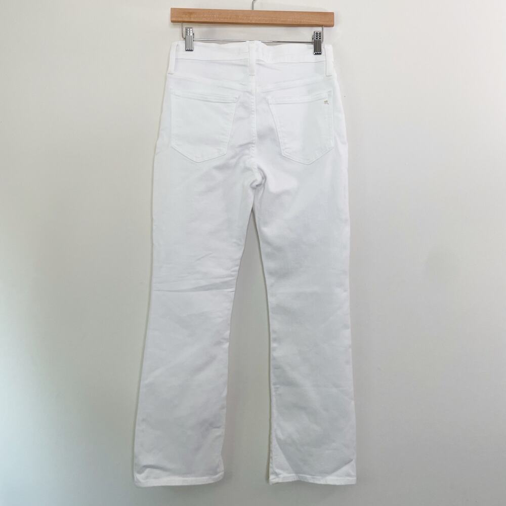 NWT Madewell Kick Out Crop Jeans‎ in Pure White Size 26 - Picture 4 of 12